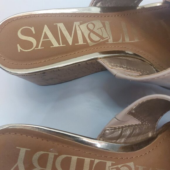 Sam & Libby Platform Slide On Sandals Women's Size 6.5 - Picture 7 of 14